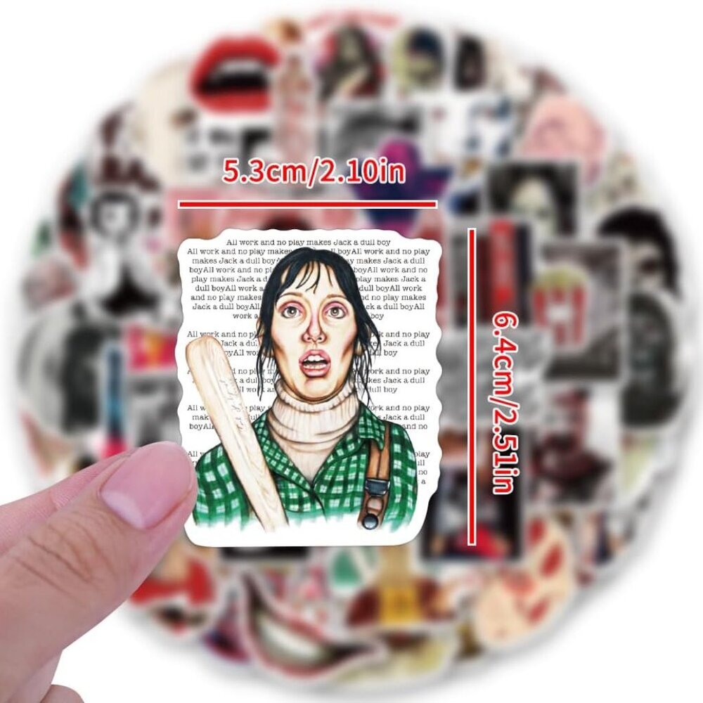 300 Pcs Horror Stickers,Horror Gifts,Horror Movie Stickers,Horror Decor,Scary Mo - Picture 4 of 7